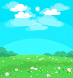 明媚清晨鲜花蝴蝶菊花叶子草地图