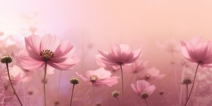 明媚清晨鲜花蝴蝶菊花叶子草地图