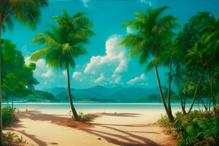 海面彩云彩霞风景