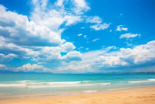 海面彩云彩霞风景