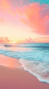 海面彩云彩霞风景