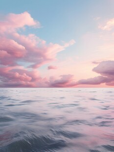 海面彩云彩霞风景