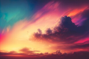 海面彩云彩霞风景