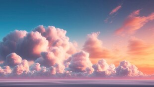 海面彩云彩霞风景