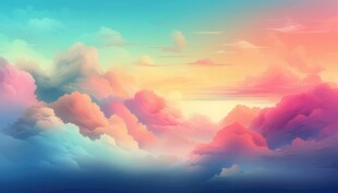 海面彩云彩霞风景