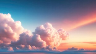 海面彩云彩霞风景