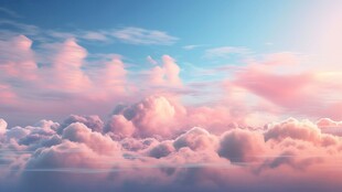 海面彩云彩霞风景