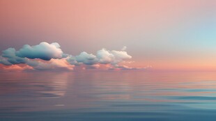 海面彩云彩霞风景