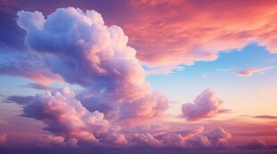 海面彩云彩霞风景