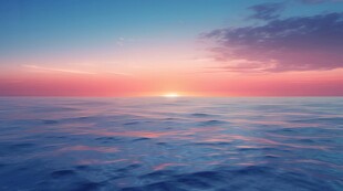 海面彩云彩霞风景