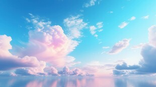 海面彩云彩霞风景