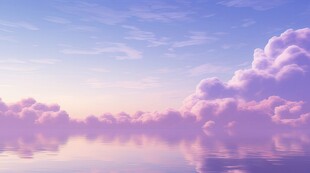 海面彩云彩霞风景