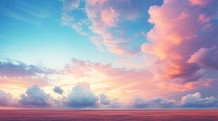 海面彩云彩霞风景