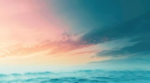 海面彩云彩霞风景