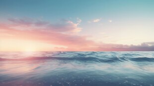 海面彩云彩霞风景