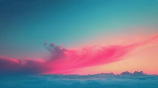 海面彩云彩霞风景