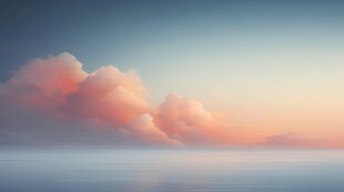 海面彩云彩霞风景