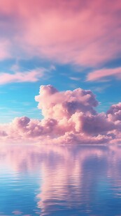 海面彩云彩霞风景