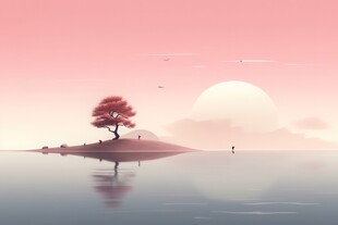 海边晚霞风景