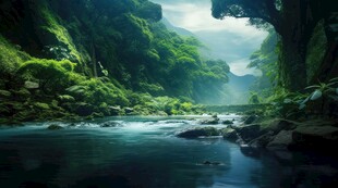 世外桃源海景隐秘海岛场景图