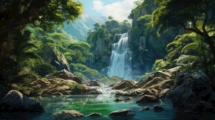 世外桃源海景隐秘海岛场景图