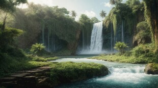 世外桃源海景隐秘海岛场景图