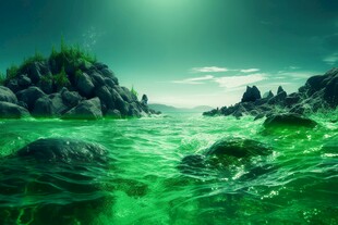 世外桃源海景隐秘海岛场景图