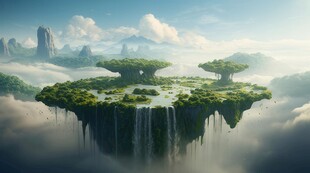 世外桃源海景隐秘海岛场景图