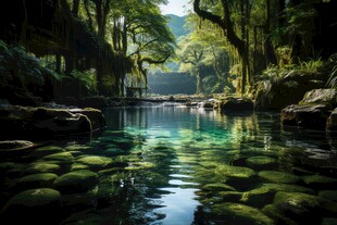 世外桃源海景隐秘海岛场景图