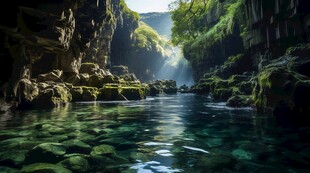 世外桃源海景隐秘海岛场景图