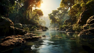 世外桃源海景隐秘海岛场景图