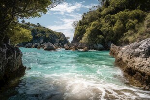 世外桃源海景隐秘海岛场景图