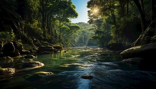 世外桃源海景隐秘海岛场景图