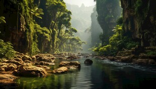 世外桃源海景隐秘海岛场景图