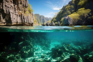 世外桃源海景隐秘海岛场景图