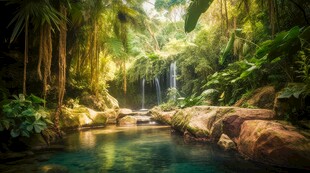 世外桃源海景隐秘海岛场景图