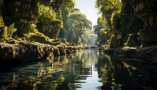 世外桃源海景隐秘海岛场景图