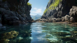 世外桃源海景隐秘海岛场景图