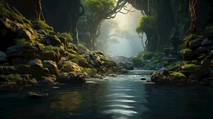 世外桃源海景隐秘海岛场景图