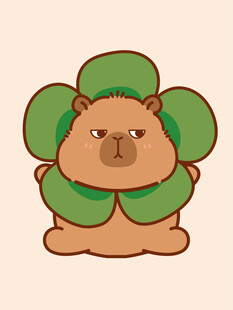 卡通水豚 卡皮巴拉 水豚插画 