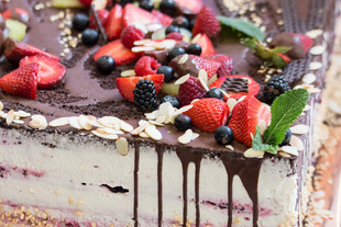 巧克力味奶油蛋糕