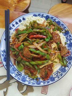猪肝盖浇饭