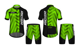 单车衣服骑行服运动服矢量效果图