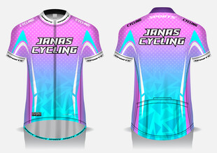 单车衣服骑行服运动服矢量效果图