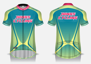 单车衣服骑行服运动服矢量效果图