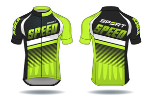 单车衣服骑行服运动服矢量效果图