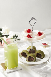 蔓越莓抹茶豆沙糯米糍