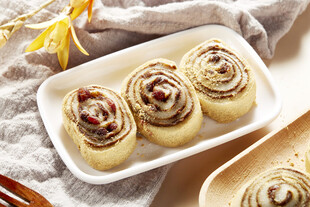 玫瑰豆沙糯米糍卷 横版图