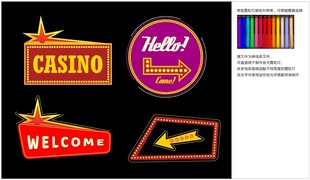 灯泡 球泡发光标识