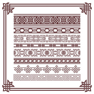 中国风边框矢量元素